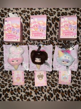 NOMMI 100% Sweetness Mini Plush Pendant Series Blind Box Pack Of 3